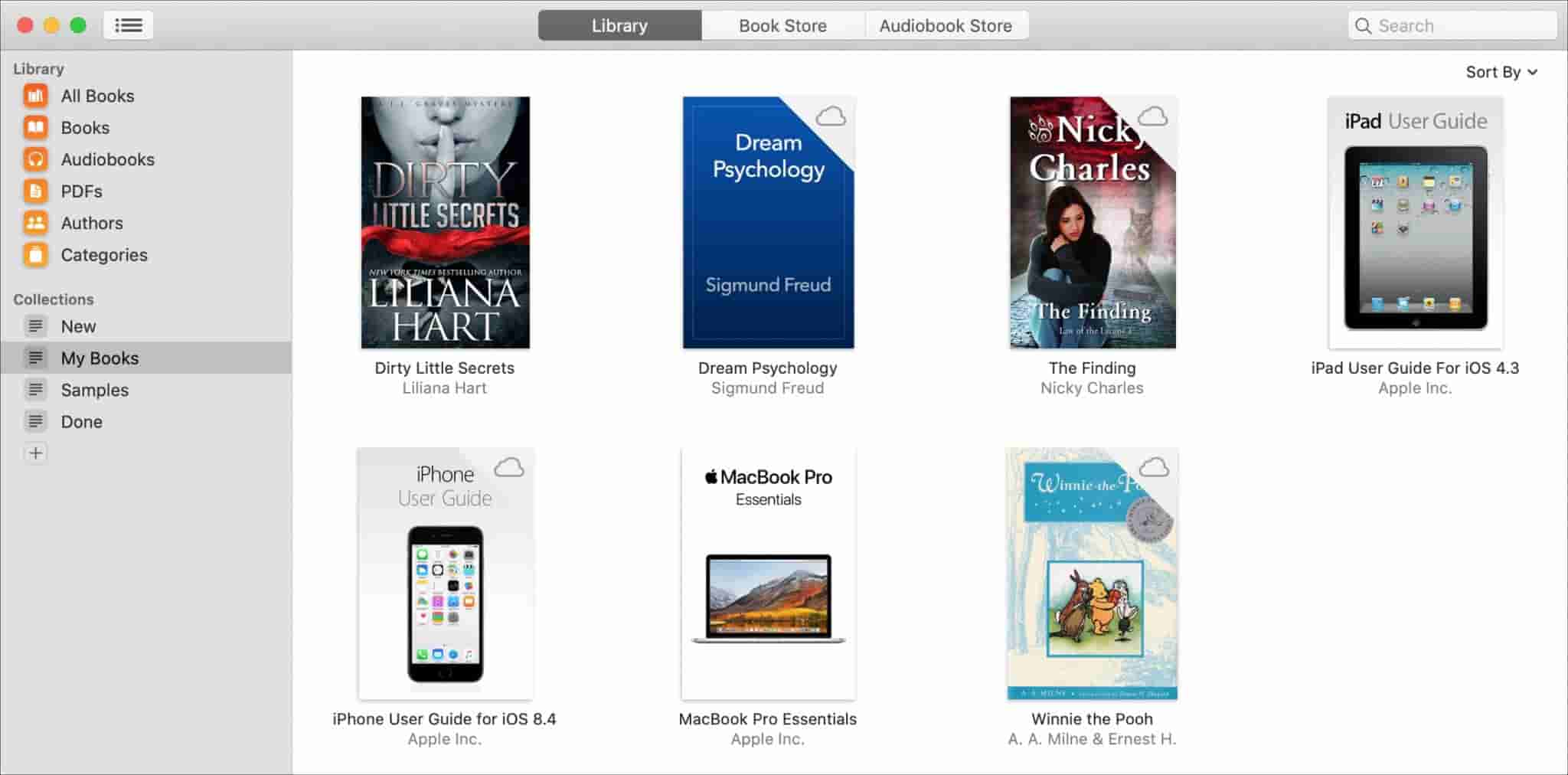 مكتبة Apple Books على Mac