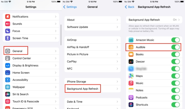 Enable Background Activity