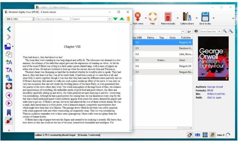 Calibre Ebook Reader