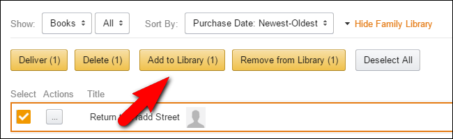 Add Audible Books to the Amazon Family Sharing Account