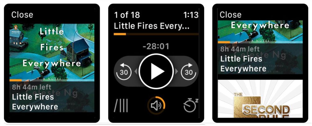 Graj w Audible Books na Apple Watch