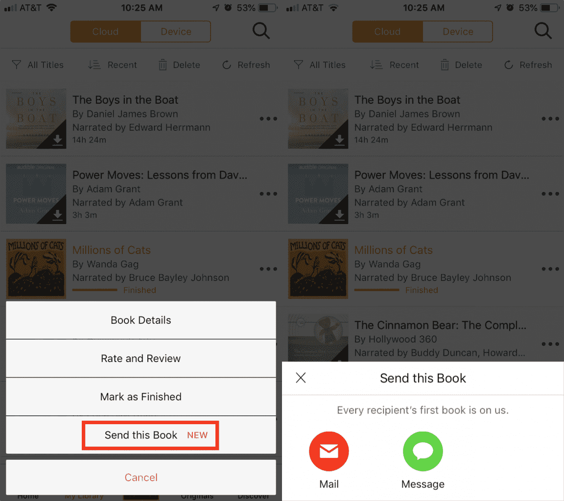 この本を送信する Audible Mobile