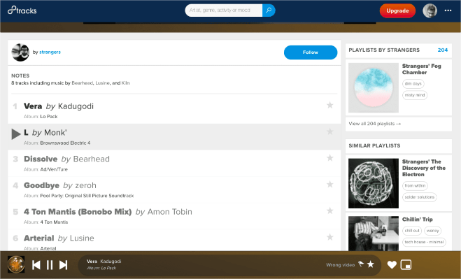 8tracks 音楽サイト