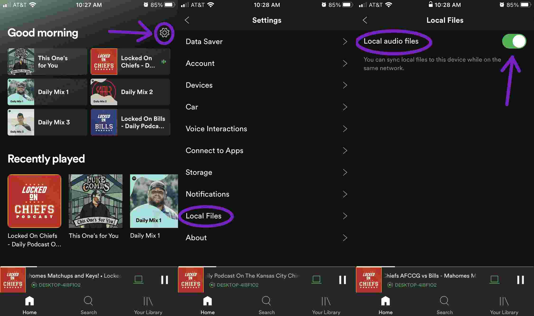 Add Music Files To Spotify On iPhone