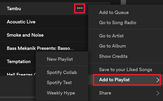 Make Playlist on Spotify 