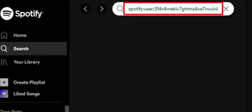 Добавить друга в Spotify на компьютере