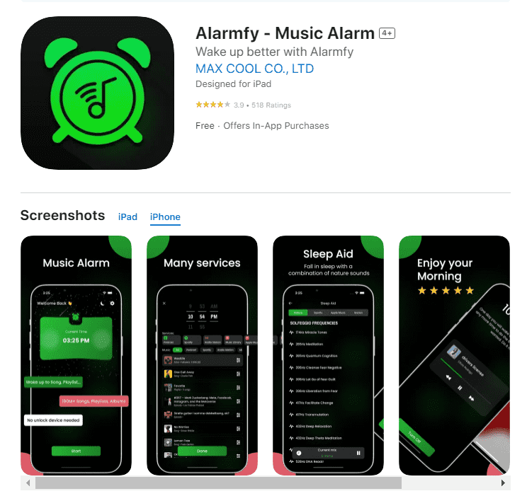 Alarmfy ضبط سبوتيفي التنبيه