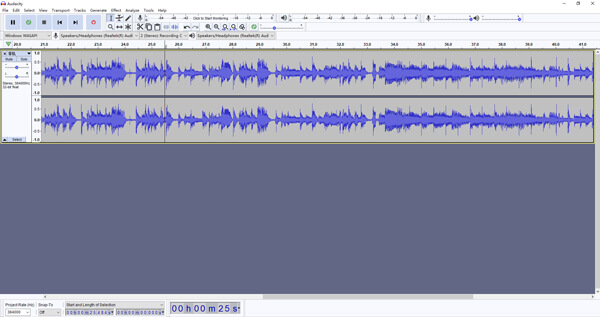 Start To Record Spotify With Audacity