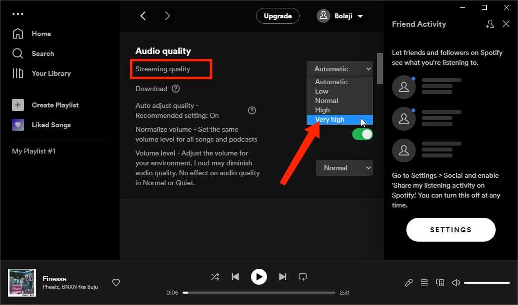 Spotify Premium-Audioqualität
