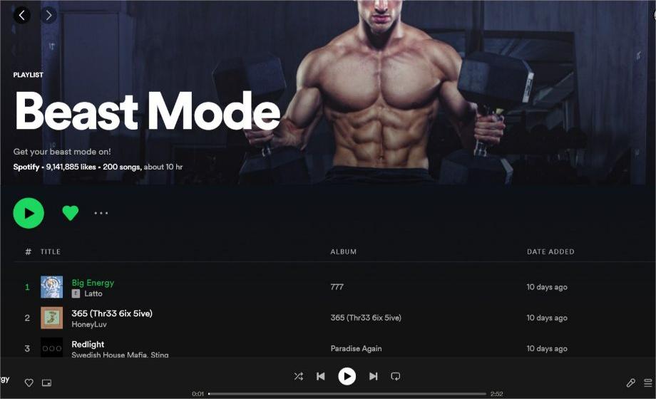 Spotify Beast Mode