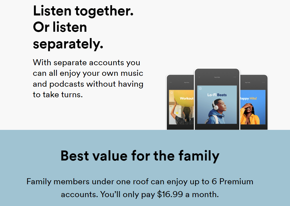 Familie Premium-abonnement
