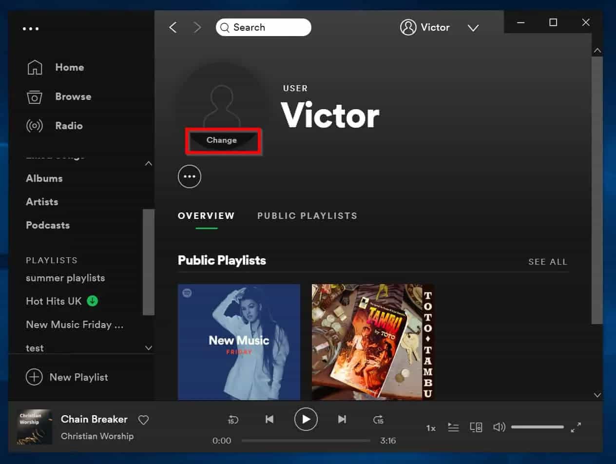 Change Your Spotify Profile Picture