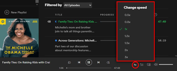 Change Playback Speed Spotify Desktop