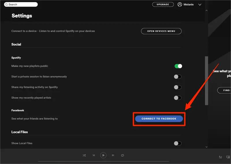 Connect Spotify To Facebook On A Computer