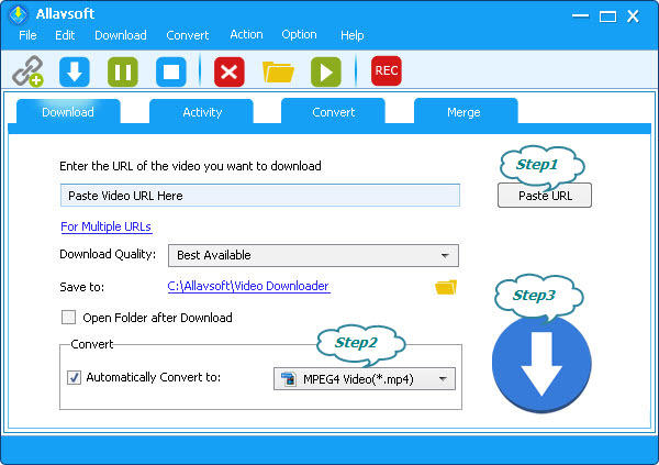 Allavsoft تحويل سبوتيفي إلى MP3