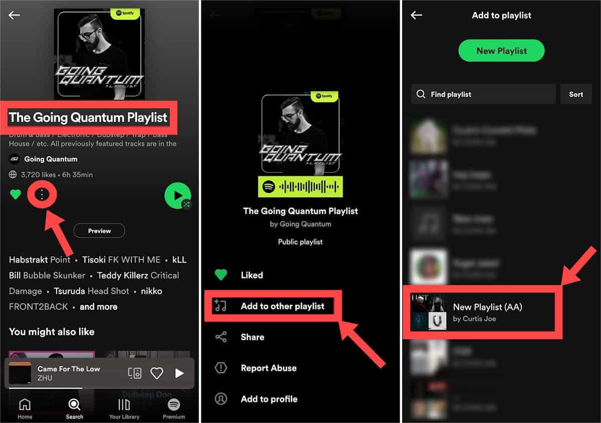 モバイルでSpotifyプレイリストを複製する