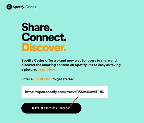 コンピューター上で Spotify コードを作成する