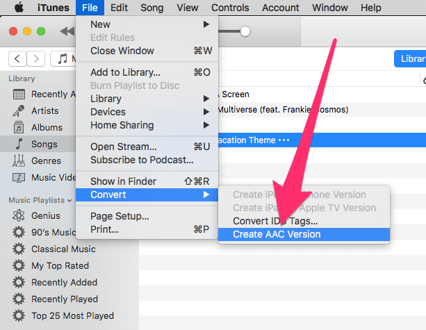 Benutzerdefinierter Klingelton von Spotify auf iTunes