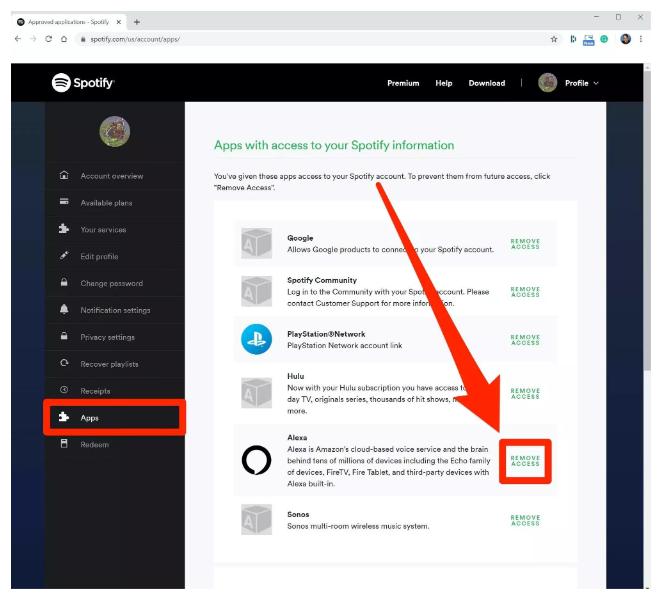 Disconnect Spotify With Alexa