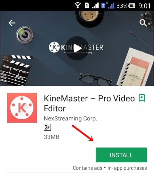 Kinemaster bei Google Play