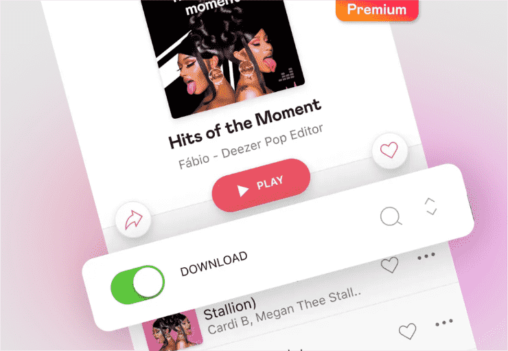 Deezer Premium غير متصل