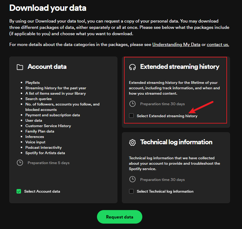 Download Spotify Listening History