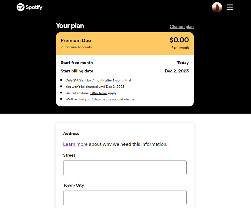 Sign Up For Spotify Duo