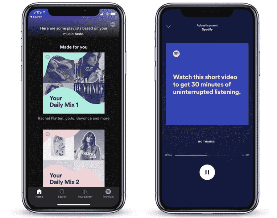 Skip Spotify Ads By Watching Advertisement