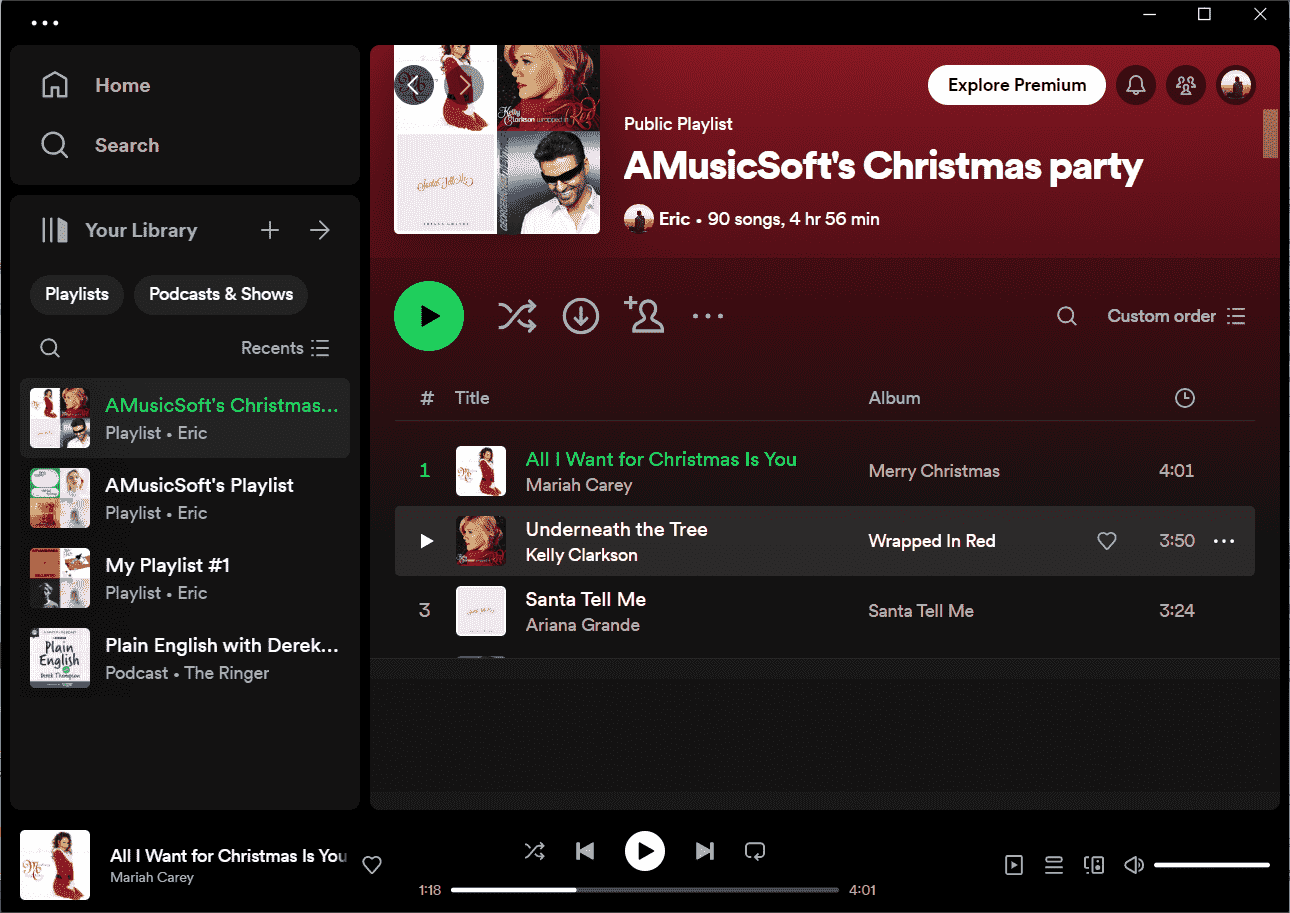 Восстановить удаленные плейлисты Spotify