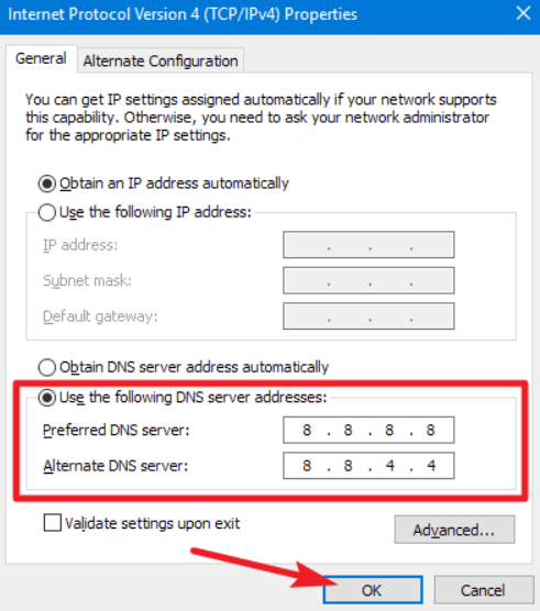 Desbloqueie o Spotify por meio de servidores DNS