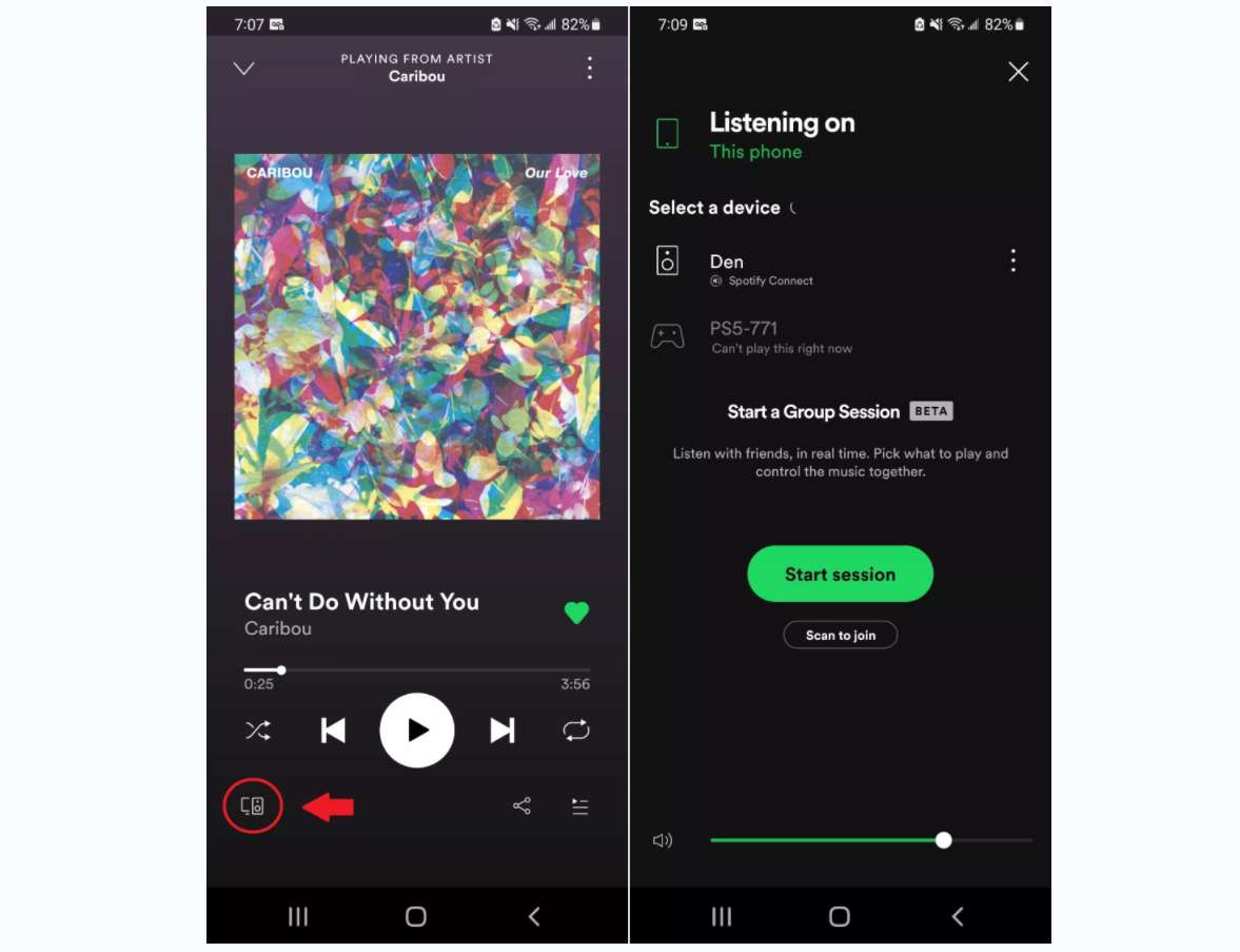 Usa Spotify Connect