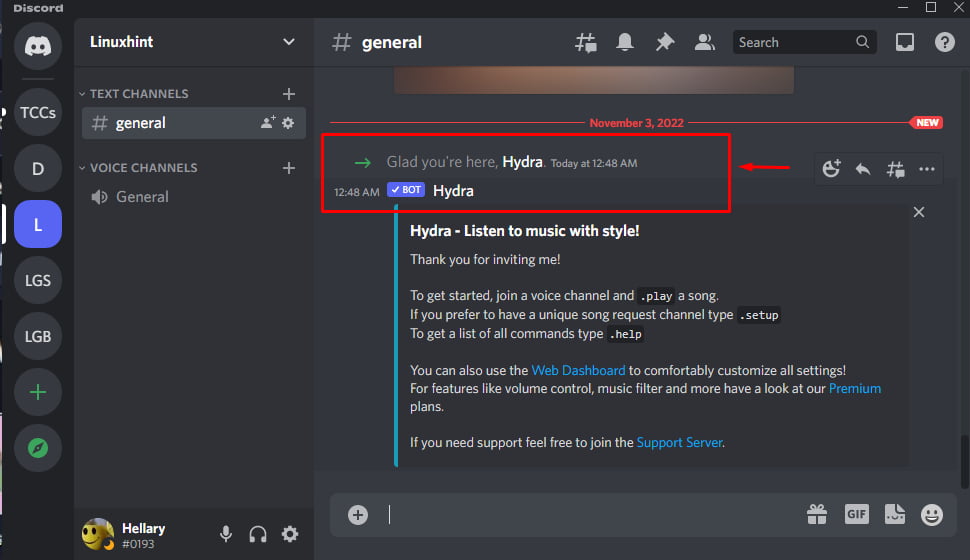 تشغيل Spotify باستخدام Discord Music Bot