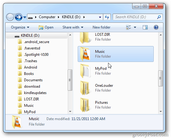 Transferring Music to Kindle