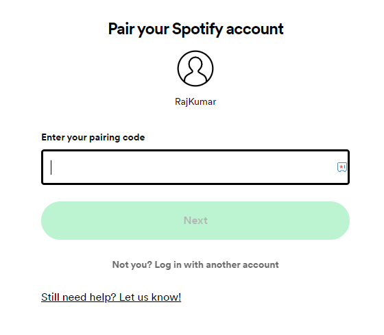 Faça login no Spotify no Roku