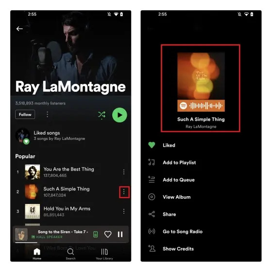 Criar código Spotify no celular