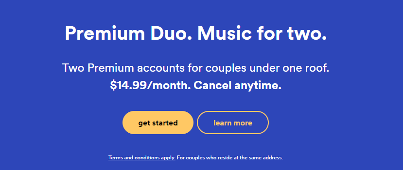 Plan Duo Spotify Premium