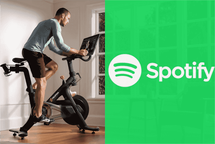 Speel Spotify op Peloton