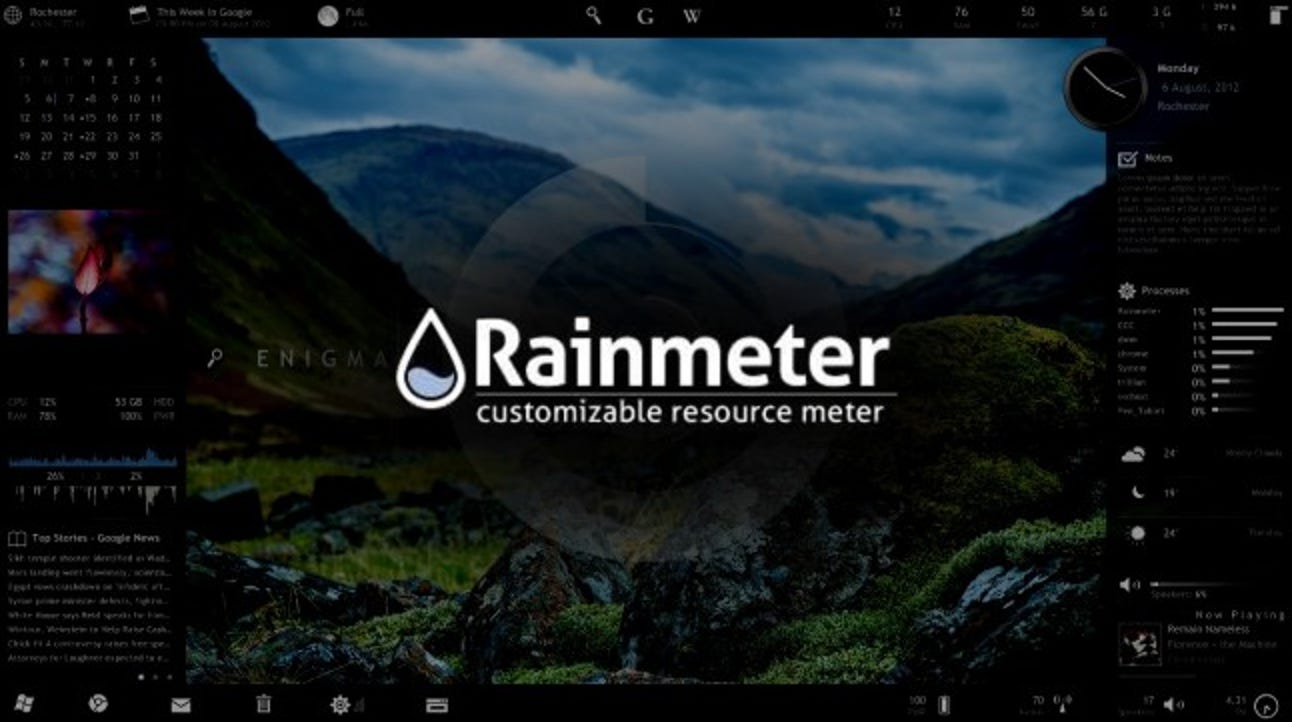 Rainmeter fonctionne avec Spotify