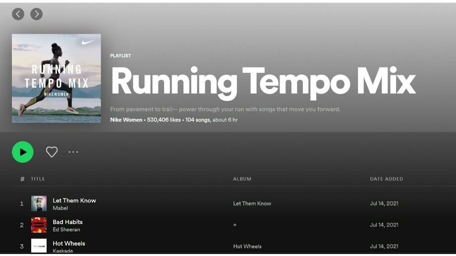 Running Tempo Mix