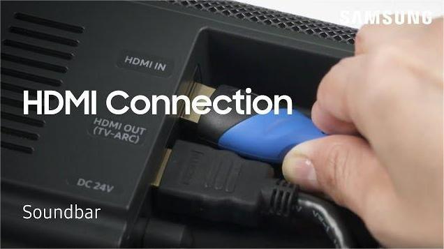 Samsung Sound Bar Setup Using An HDMI Cable