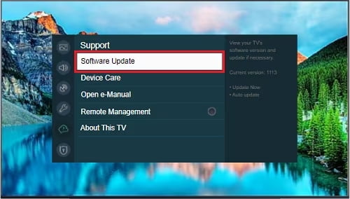 Samsung TV Software Update