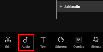 Select Audio On Capcut