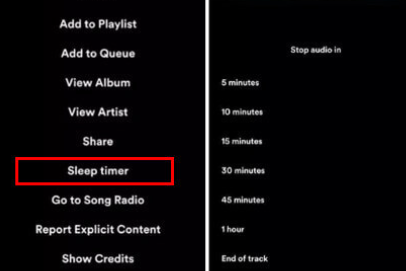 Set Spotify Timer On Android