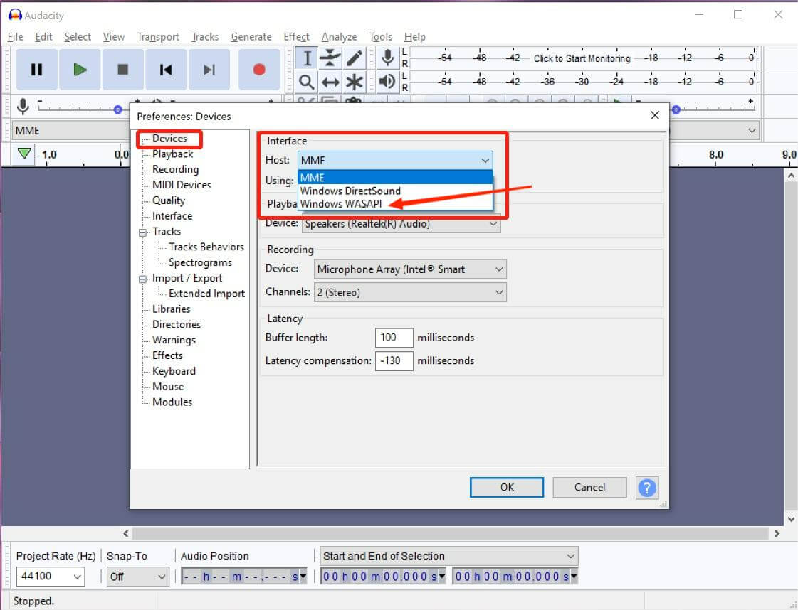 大胆的 Windows WASAPI