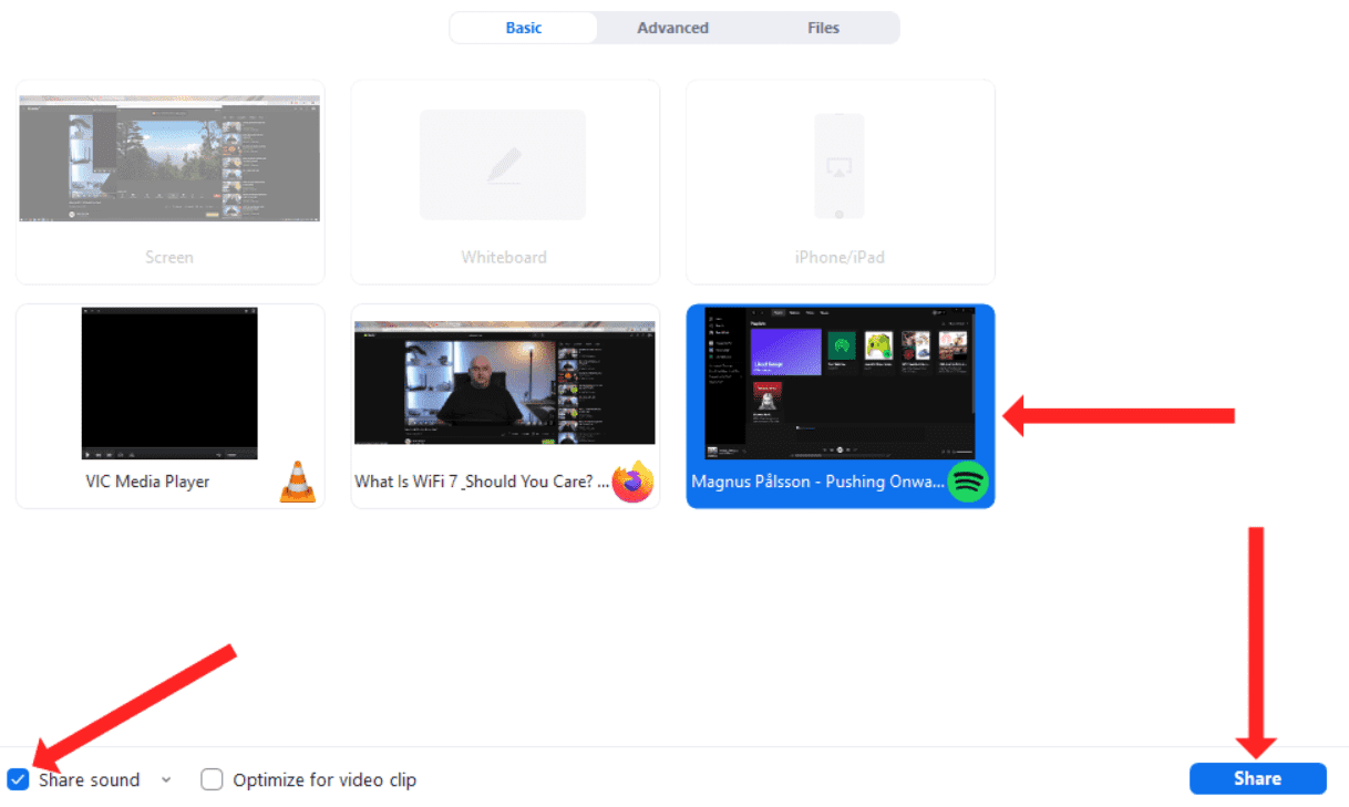 Screen Sharing Spotify On Zoom