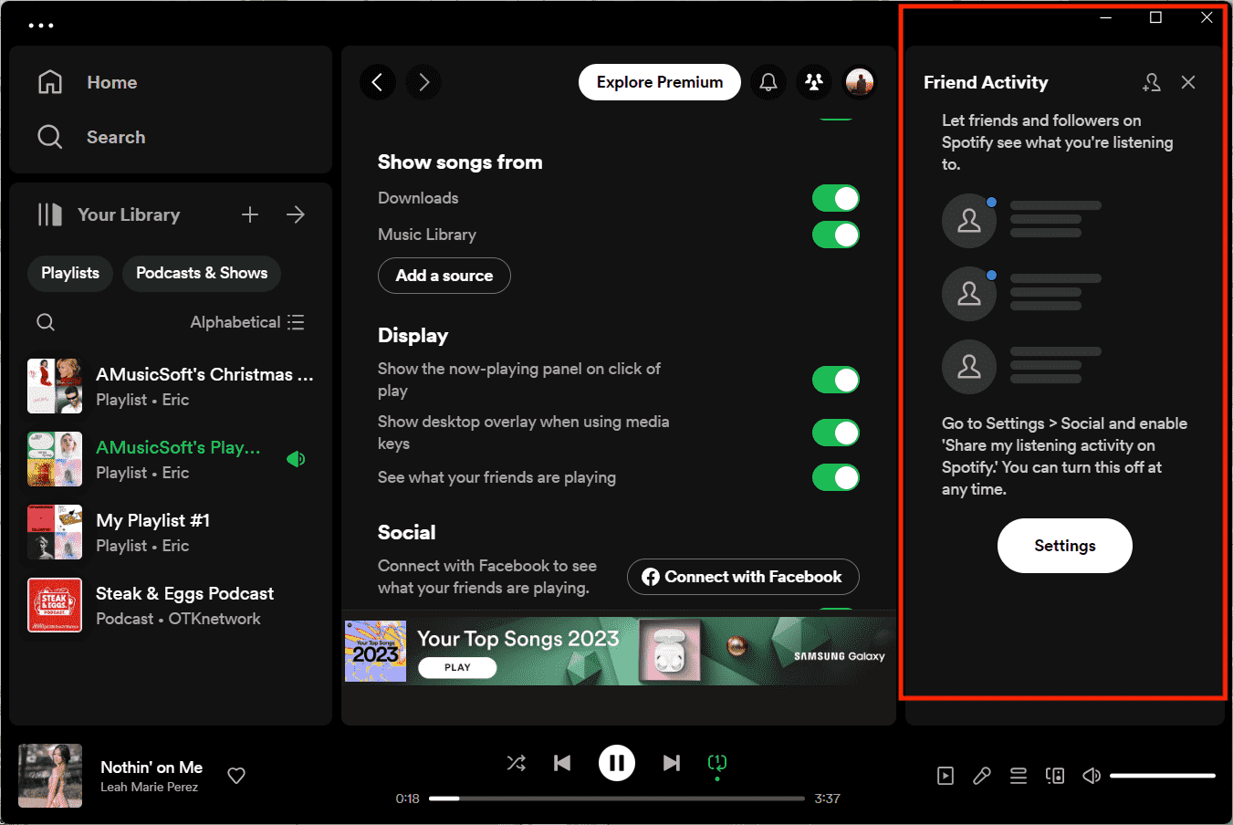 Bekijk uw vriendenactiviteit op Spotify