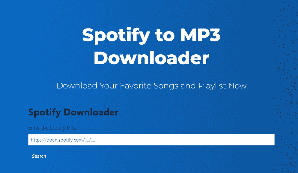 Downloader de MP3 Spotidown