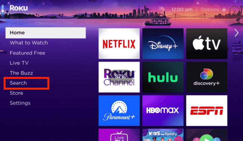 Configura l'app Spotify su Roku