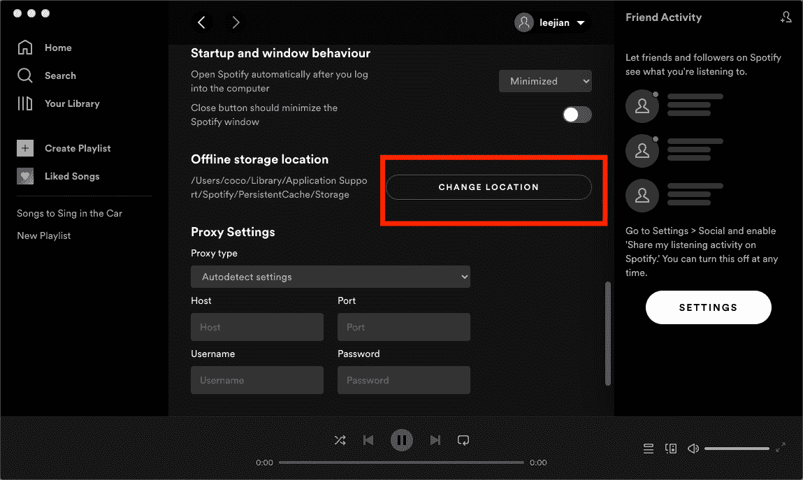 Wijzig de Spotify-downloadlocatie