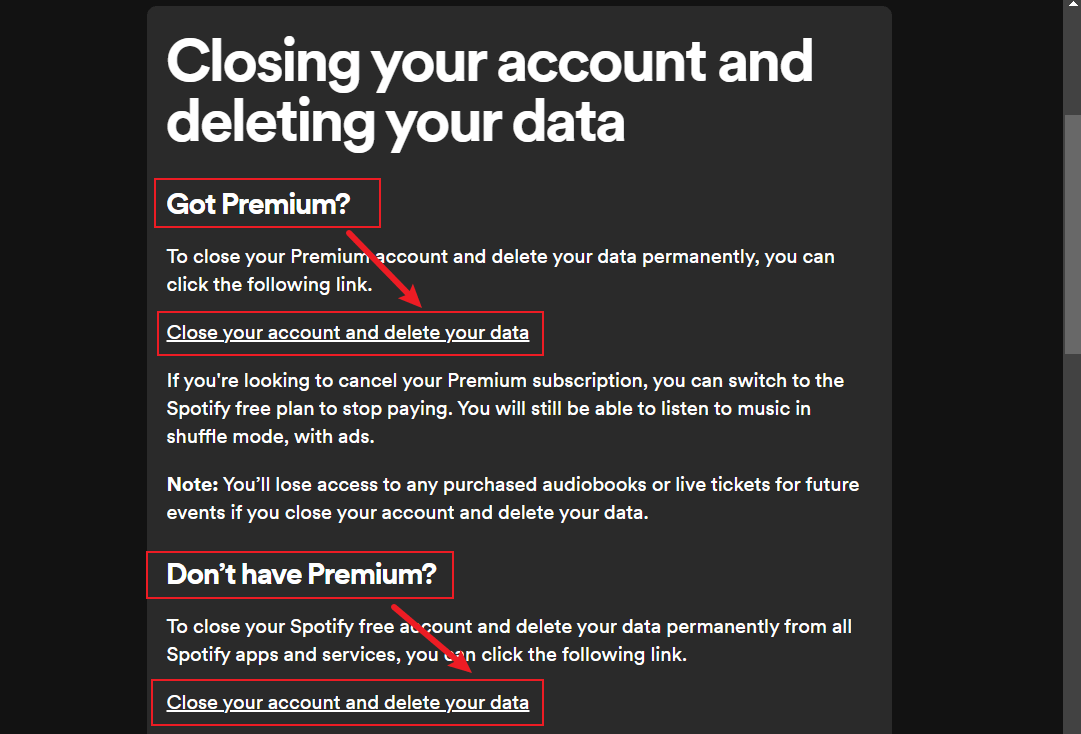 Close Spotify Account Permanently